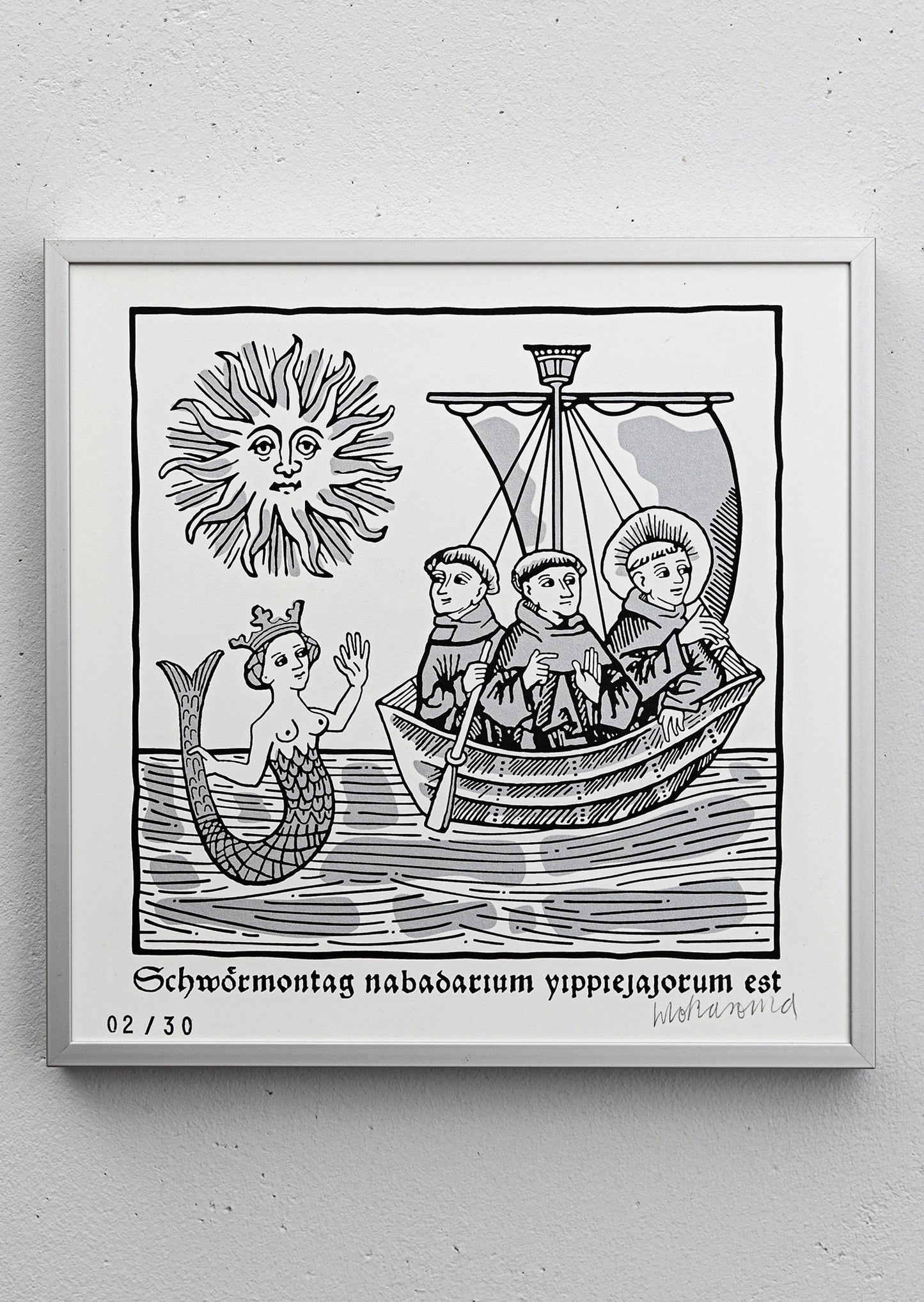 Nabadarium est Silver (Siebdruck)
