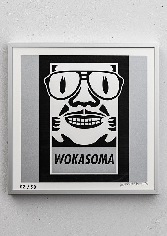 Obey the WOKASOMA Silver (Print)