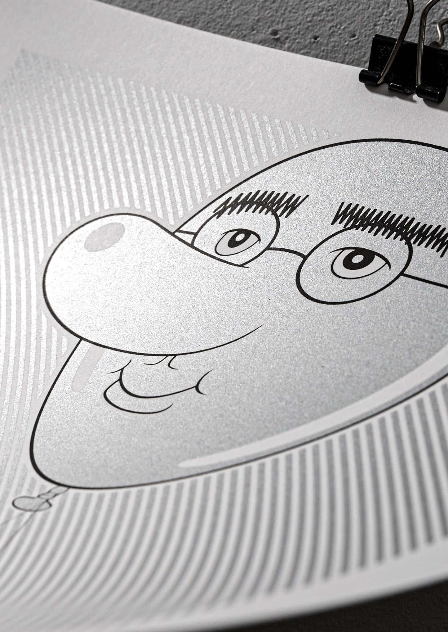 When you are gone... Silver (Siebdruck)