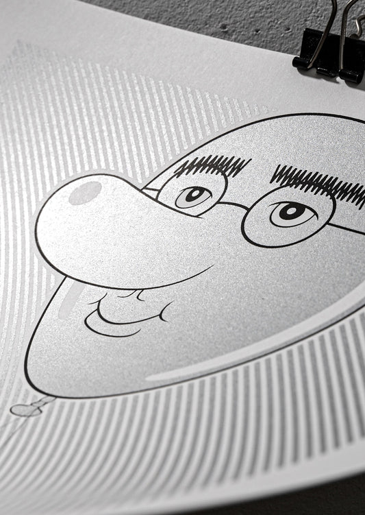 When you are gone... Silver (Siebdruck)