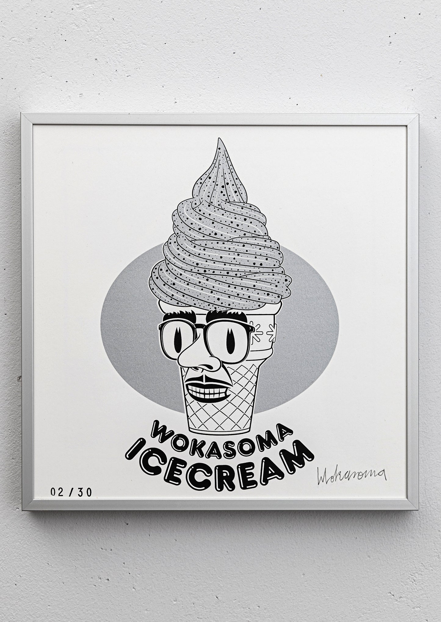 WOKASOMA Icecream Silver (Print)