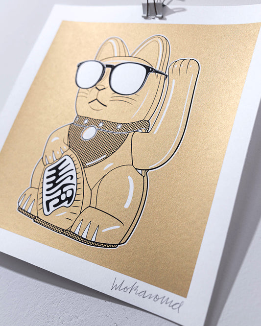 Golden Cat (Siebdruck)