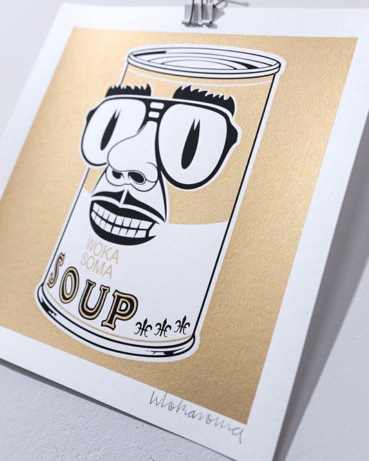 WOKASOMA Soup Gold (Siebdruck)